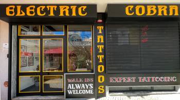 Decoração Exterior montra vinil recortado